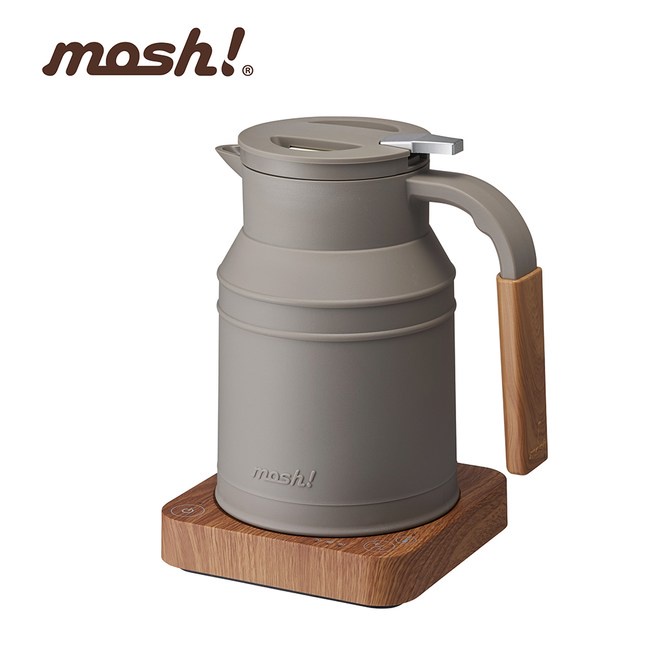 日本 Doshisha MOSH! 電熱水壺- 快煮壺-溫控電水壺-M-EK1 -0.8L- 復古造型(咖啡綜）