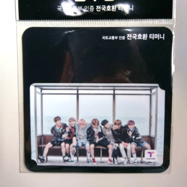 防彈 BTS 韓國 T-money卡 團卡