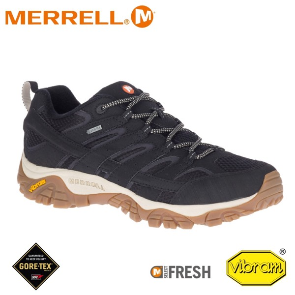 【MERRELL 美國 男 MOAB 2 GORE-TEX多功能鞋《黑色》】ML035485/防水鞋/健行鞋//悠遊山水
