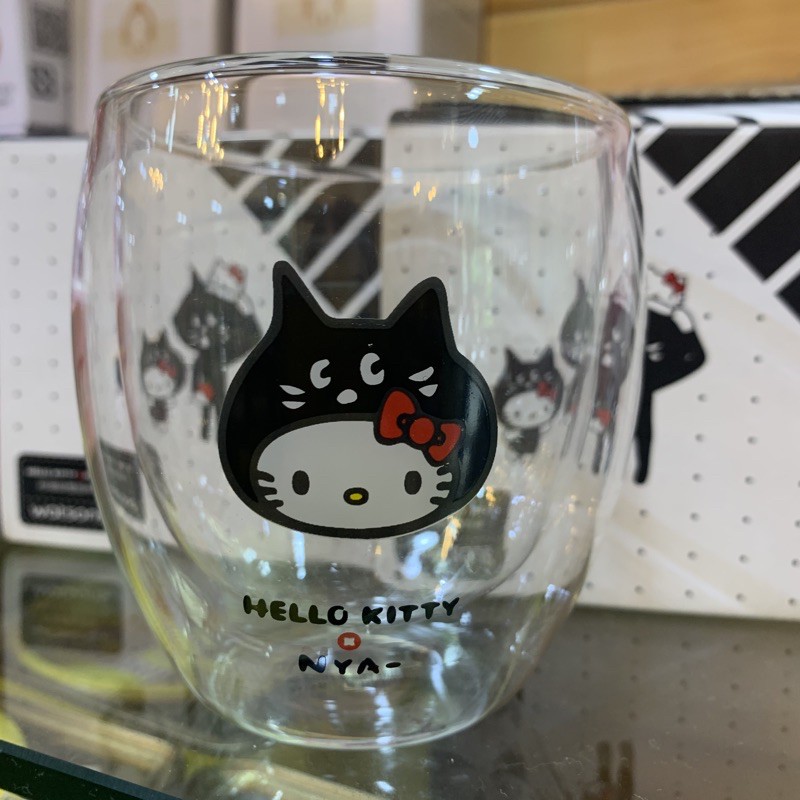 屈臣氏 Hello kitty x NYA 秒吸睛雙層杯 雙層杯 玻璃杯 隔熱杯