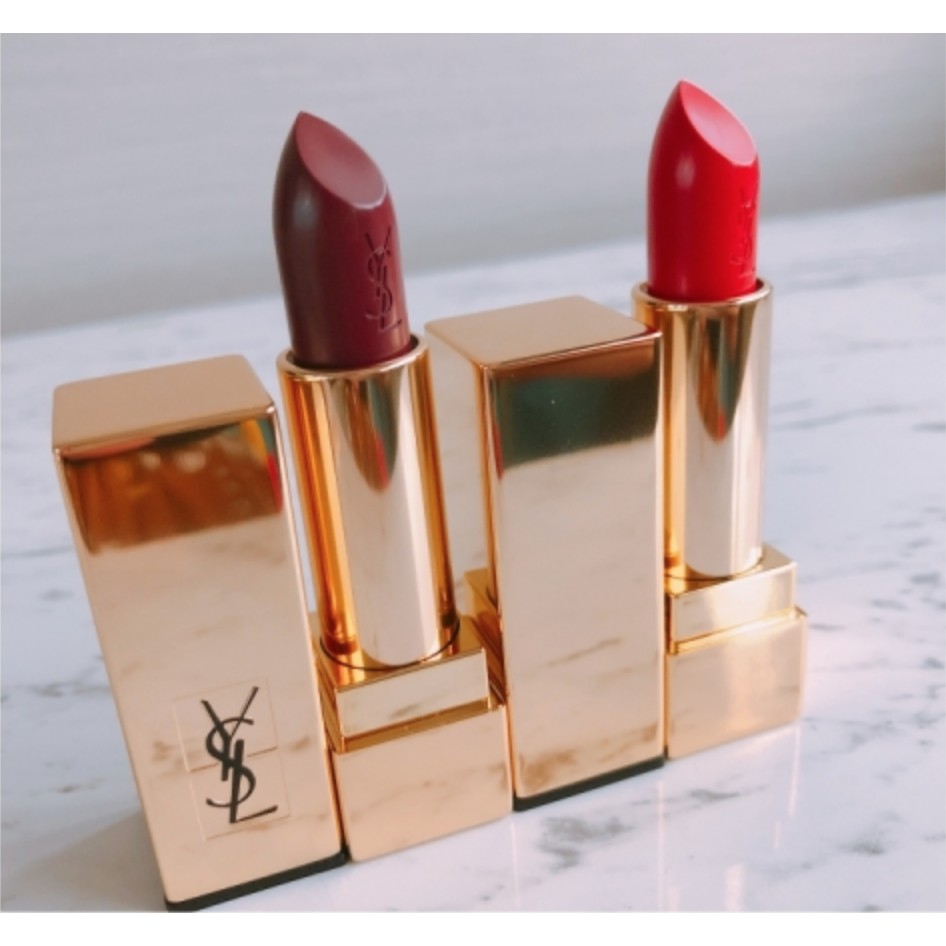 愛美涵舍 Ysl 闇紫誘惑奢華緞面唇膏 81 蝦皮購物