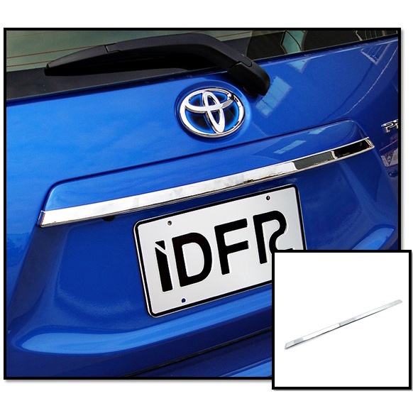 圓夢工廠 Toyota Prius C 2012~2018 改裝 鍍鉻銀 尾門 後車箱 後箱飾條 全蓋後門把手亮條 細款