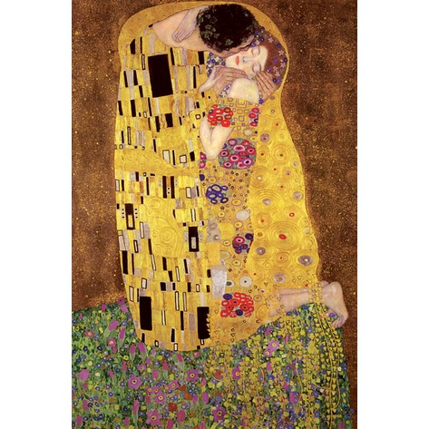 克林姆 Gustav Klimt《吻》- 進口海報