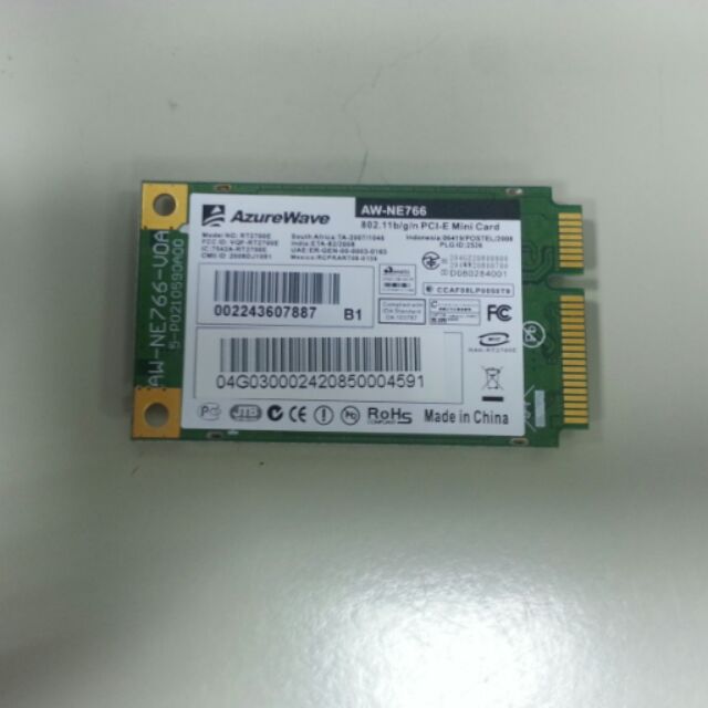 AzureWave Mini PCI-E WiFi card for laptop / 筆電用無線網卡