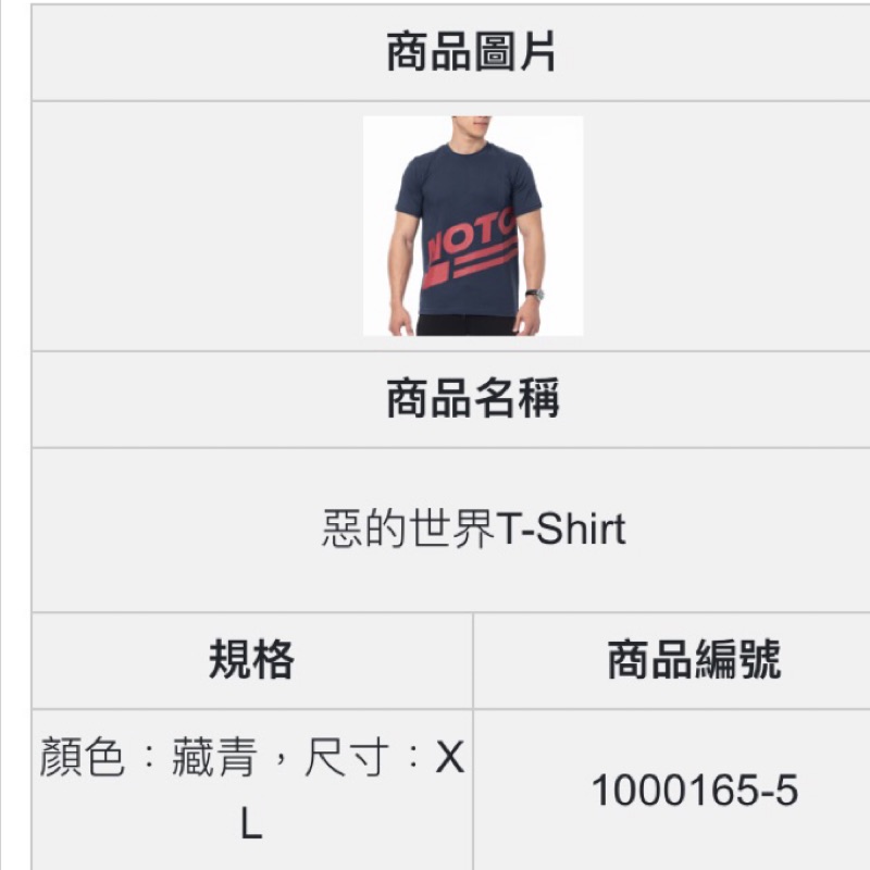 惡名昭彰 館長衣服 惡的世界T-shirt  藏青XL（全新未拆）全收（1500）