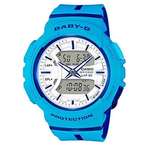 【CASIO】BABY-G 亮眼配色慢跑運動休閒錶 BGA-240L-2A2  台灣卡西歐保固一年