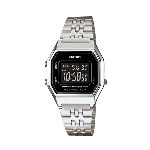 CASIO卡西歐 小巧八角電子錶/LA680WA-1B