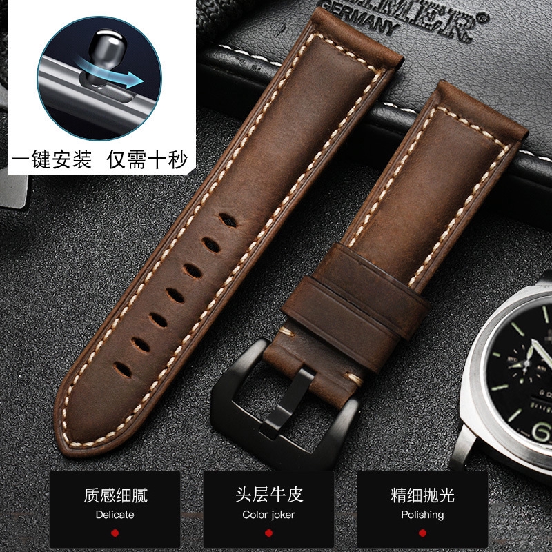 華為watch GT/榮耀magic/華為watch 2pro智能手錶替換帶 真皮錶帶