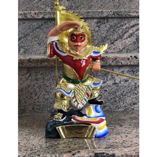 全新木雕神尊神像 齊天大聖 孫悟空 八吋八