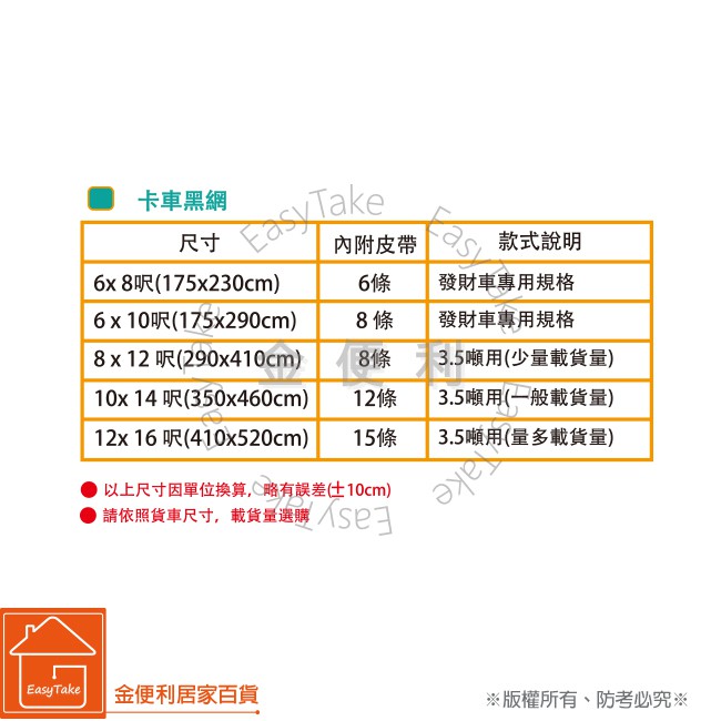 廣美 3噸半卡車黑網卡車帆布3 5噸專用規格防貨掉落網 貨車帆布 遮布貨車網車網 蝦皮購物