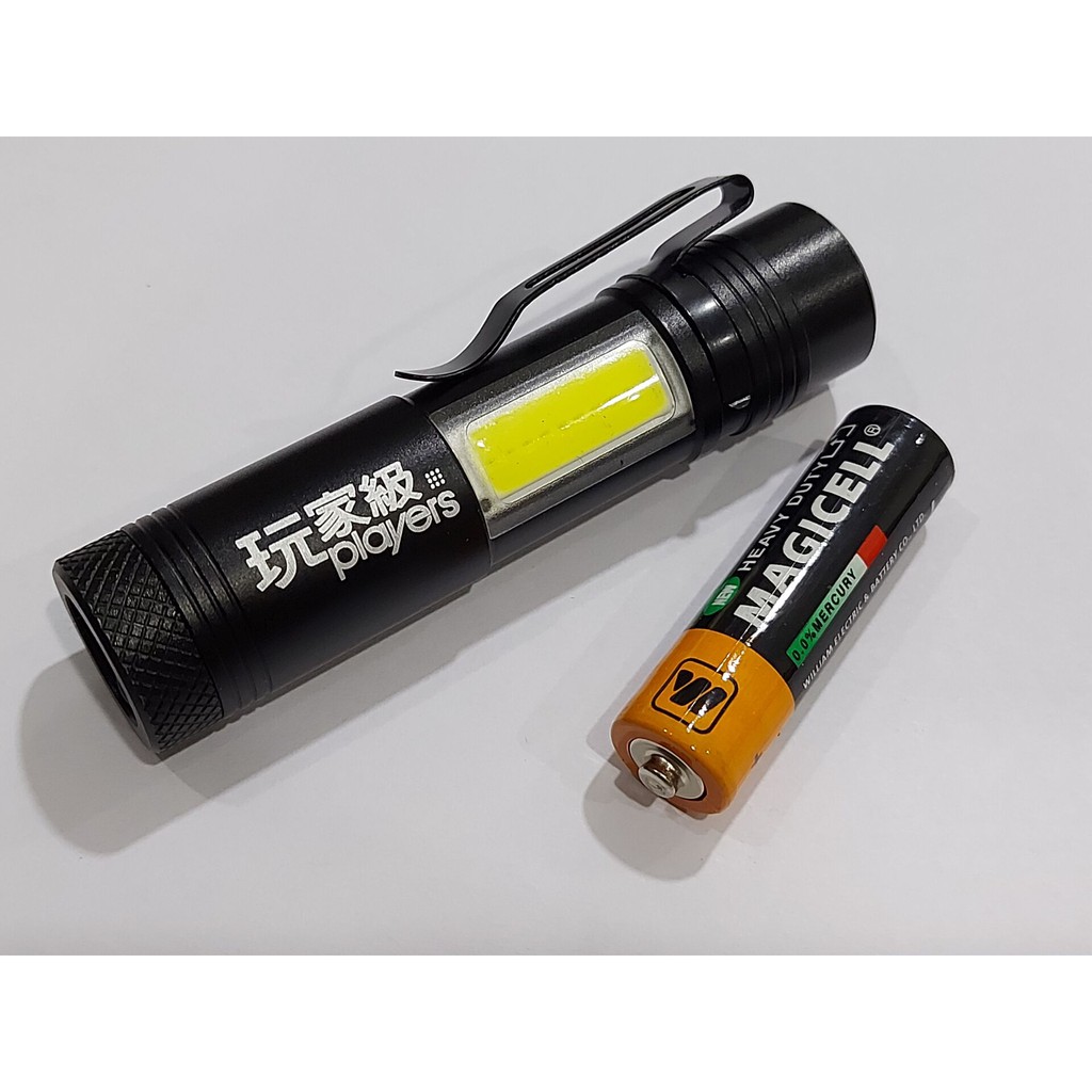 筆型LED手電筒-鋁合金材質-使用3號電池1顆-白光-E823