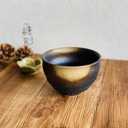 小糖瓷｜日本製 陶作日式黑釉帶棕飯碗/茶碗（多款）