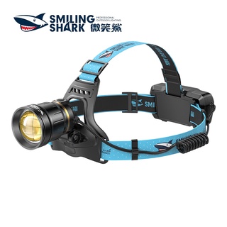 微笑鯊正品 TD1129 P160強光頭燈 大功率超亮遠射頭戴式頭燈 led可充電揮手感應式工程帽燈 戶外登山工作照明