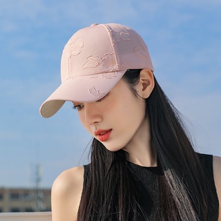 [Jaylee]棒球帽女夏季新款遮陽帽時尚百搭戶外運動軟頂透氣加長檐鴨舌帽女