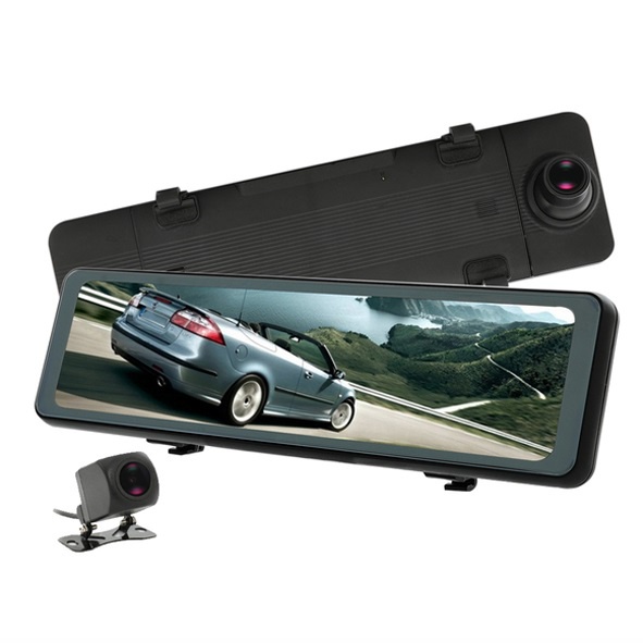 【含稅店】CORAL 後視鏡行車紀錄器 AE3 前後雙鏡頭 觸控螢幕 1080P 聲控 (加贈32G卡+GPS測速預警)