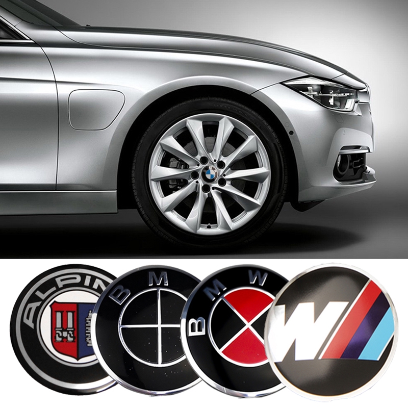 56mm 一套4個 寶馬BMW M Power汽车輪轂中心蓋贴 轮胎中心标志贴 车标贴纸 輪框蓋贴标 輪圈蓋贴花