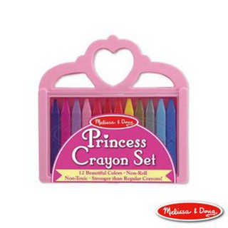 【育兒嬰品社】美國瑪莉莎 Melissa & Doug 12 色無毒公主蠟筆組(07315)