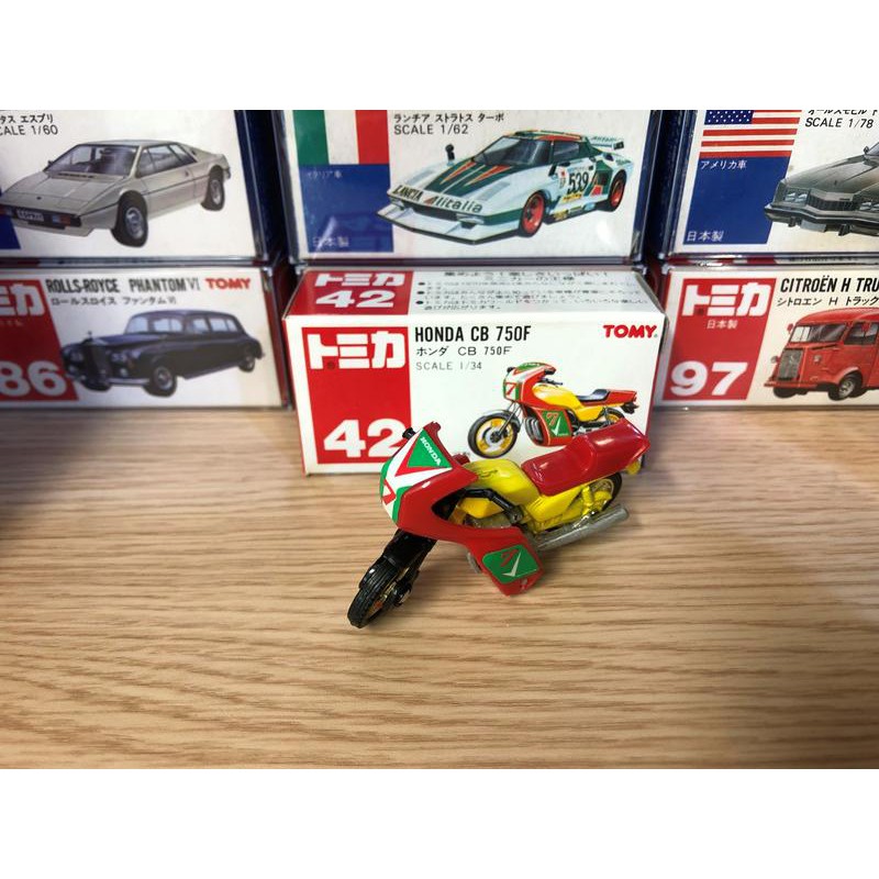 Tomica no.42 HONDA CB 750F 摩托車 機車 紅標 絕版