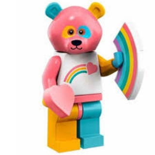 【52 lego】全新LEGO樂高彩虹熊 人偶