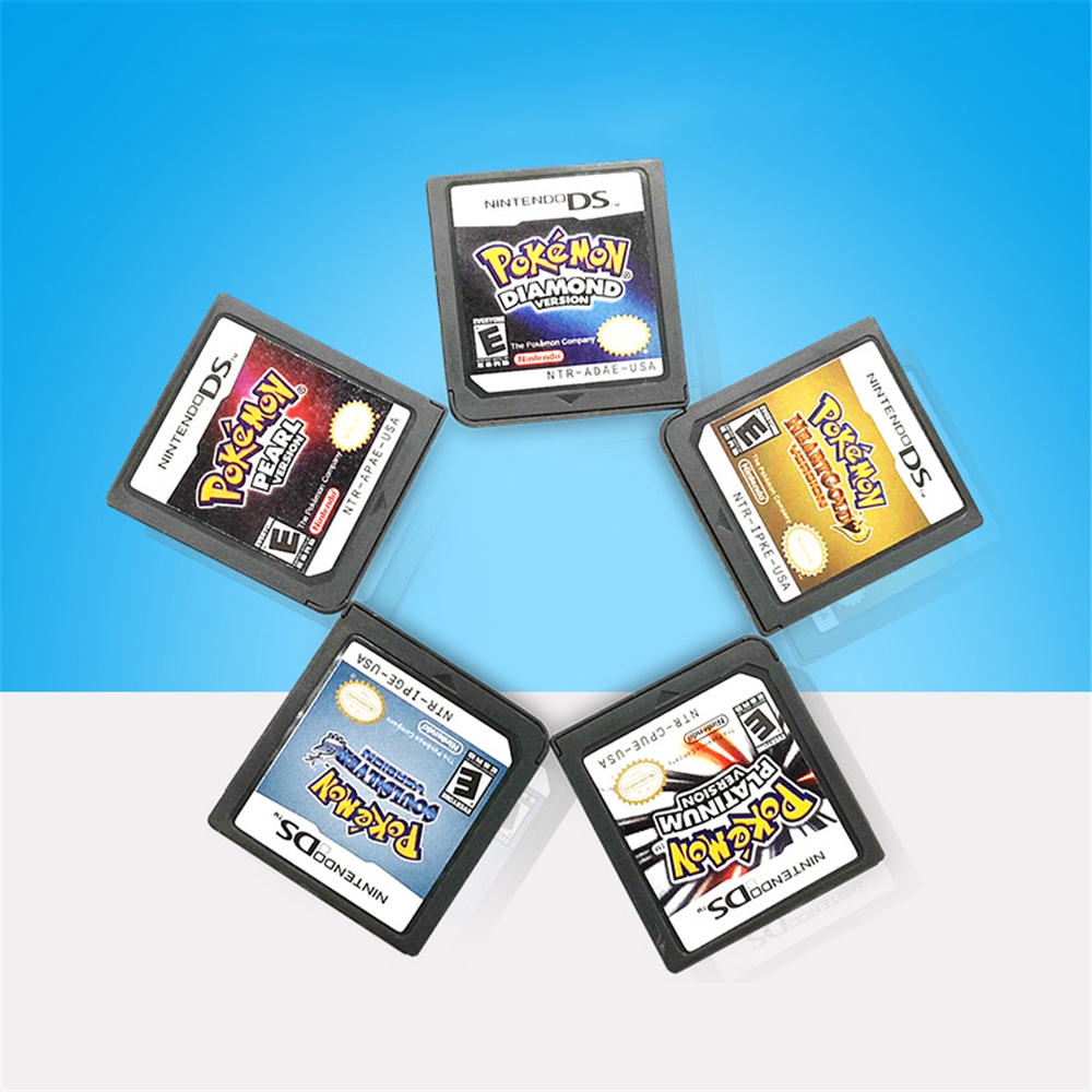 Sunyoo 任天堂3ds Nds 美版遊戲卡pokemon 珍珠鑽石白金口袋妖怪戲卡 蝦皮購物