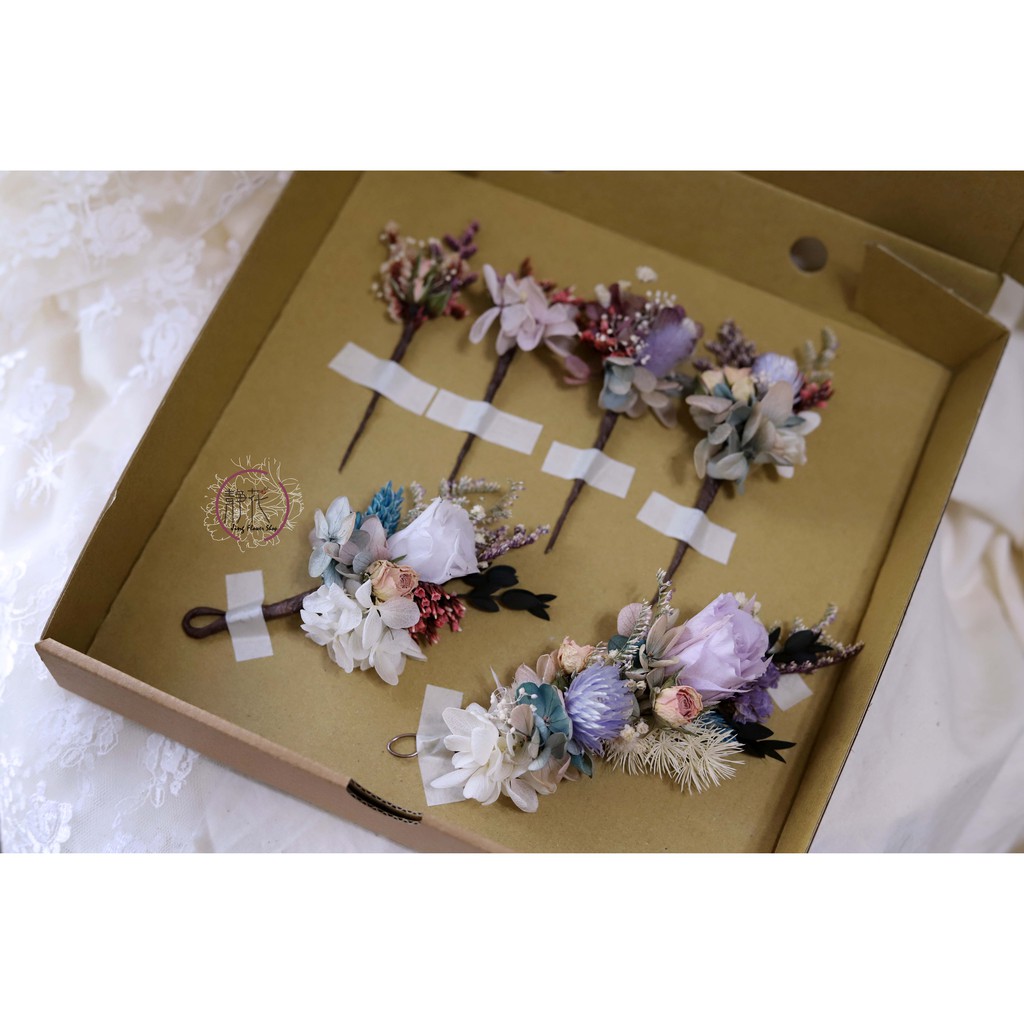 婚禮花嫁 永生花髮飾 新娘花簪 婚禮飾品 伴娘髮叉 拍照攝影道具 新秘必備新娘髮簪 蝦皮購物
