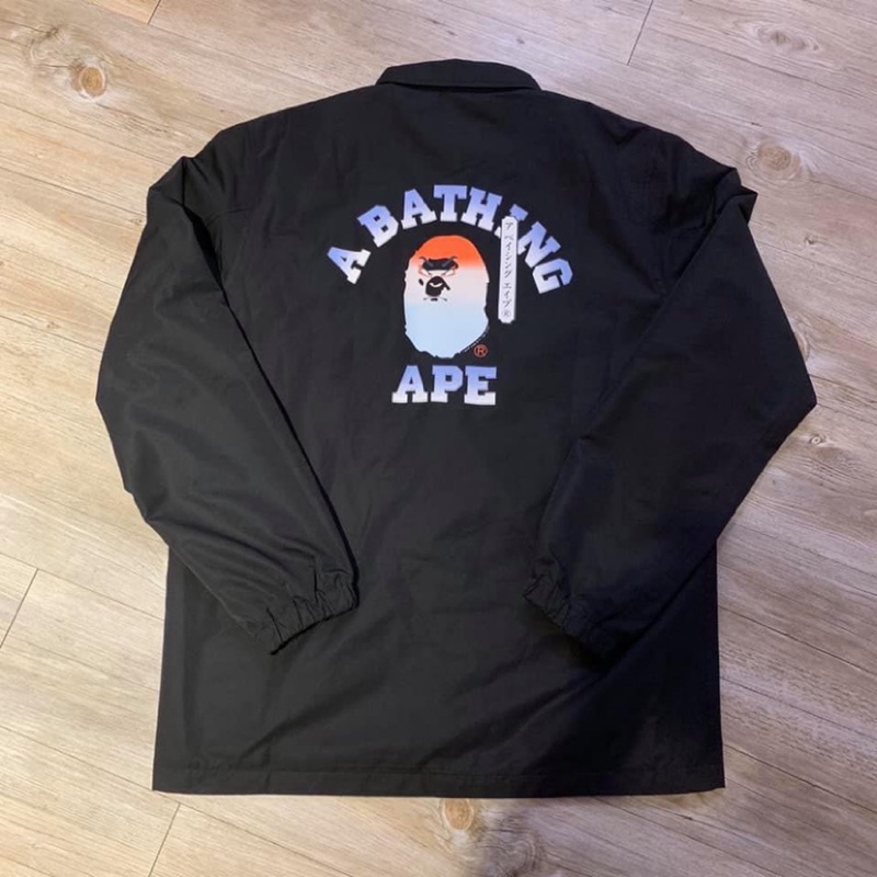 A bathing ape bape教練外套 怒猿 ape外套