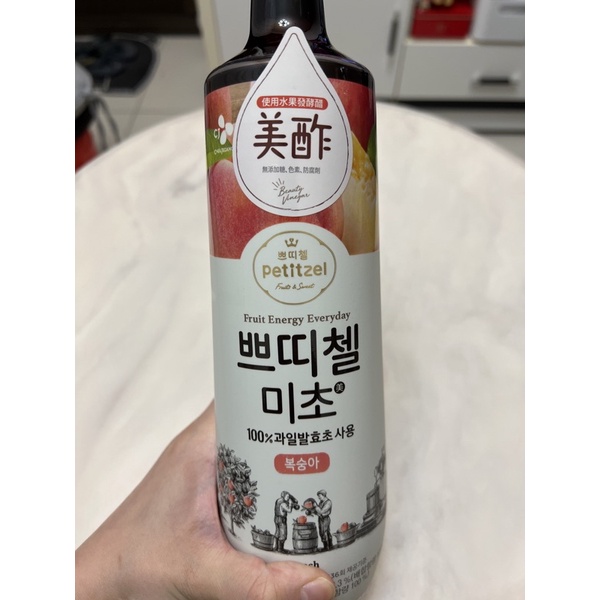 韓國CJ 水蜜桃醋 一瓶(好市多購入