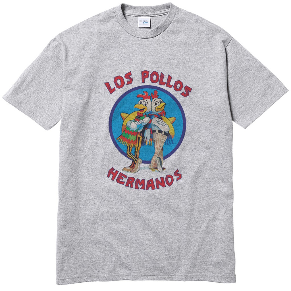 LOS POLLOS HERMANOS 短袖T恤 灰色 (現貨) 電視T 影集T BREAKING 絕命毒師T【快速】
