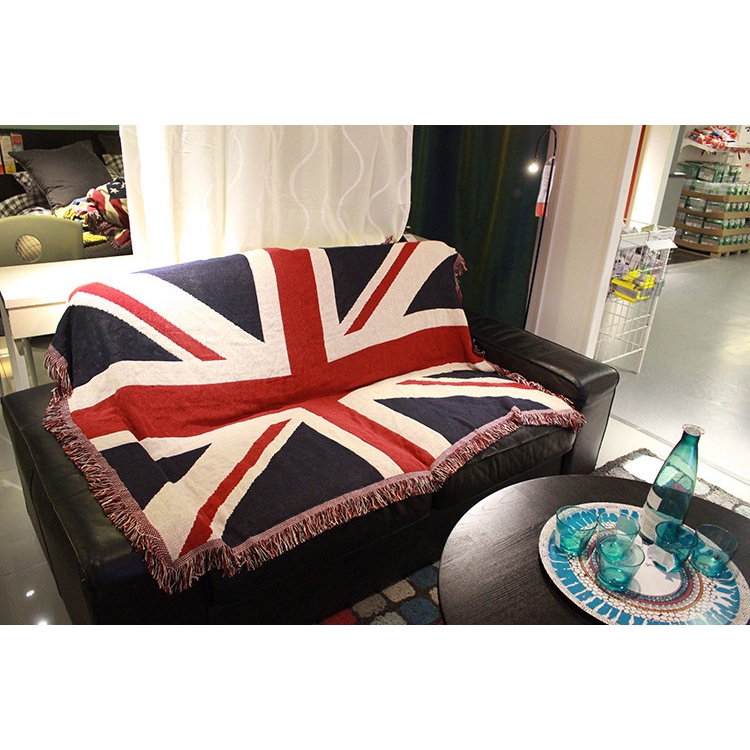 【Iris畫廊】tapestry blanket 英國旗　掛布簾墻布背景布掛毯