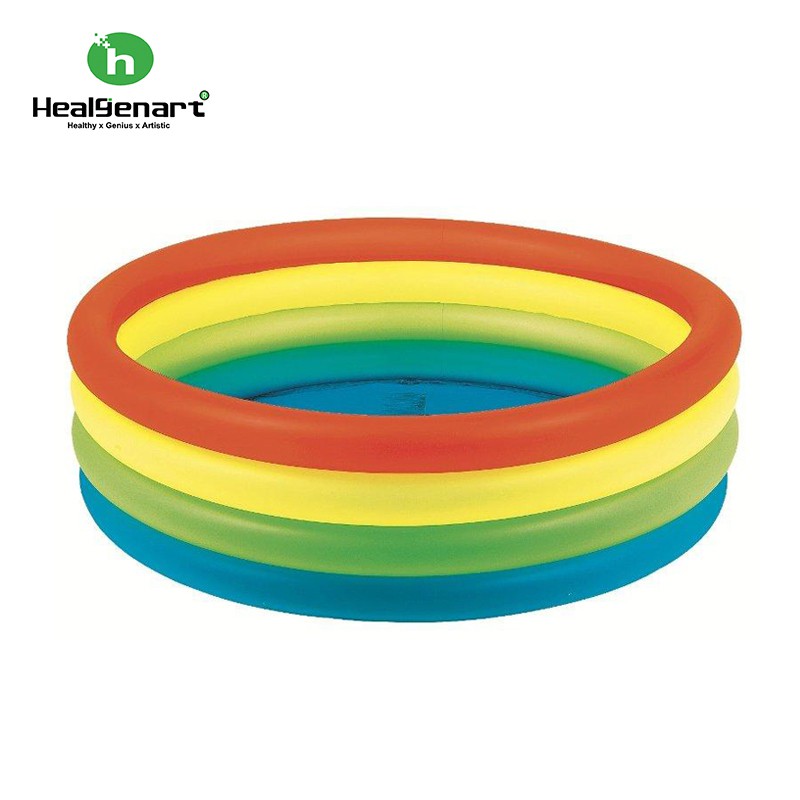 【Healgenart】四層彩色泳池遊戲池 戲水池 游泳池 流線型設計 出清商品不接受個人因素退換貨
