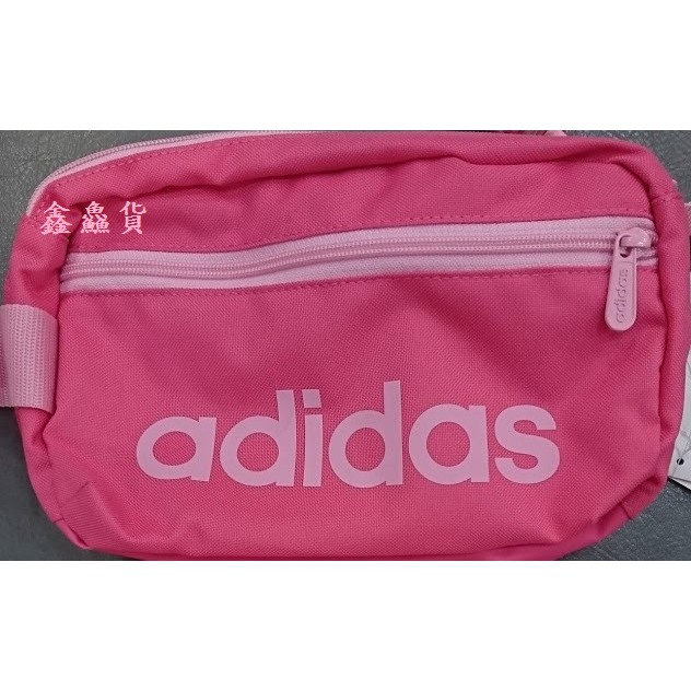 2019 三月 ADIDAS LIN WAISTB BUM BAG 大LOGO 腰包 側背包 斜背包 粉 DT8630