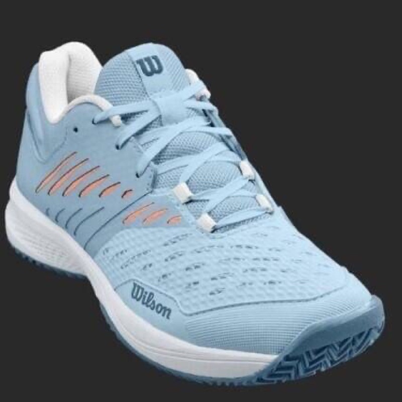 【WILSON威爾森】KAOS COMP 3.0 女款網球鞋 霧藍 尺寸:US6.5-7.5 #WRS328790