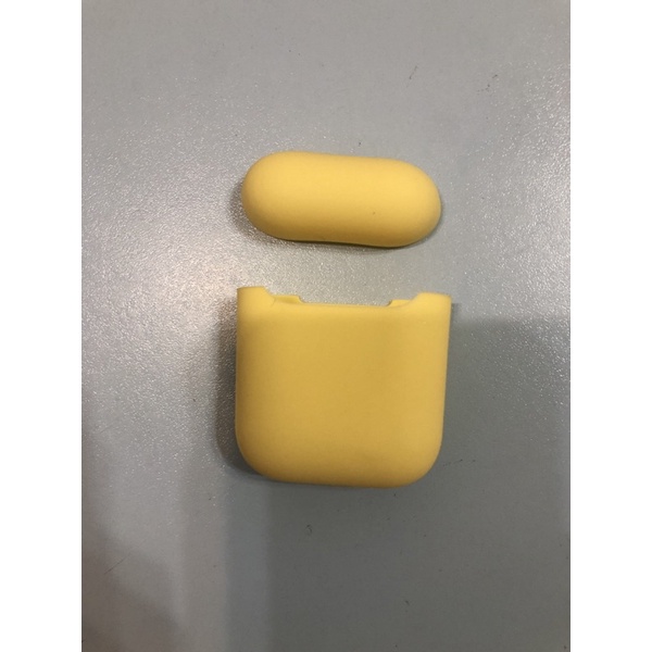 AirPods軟質矽膠保護套 黃色 1、2代適用（沒有外包裝）