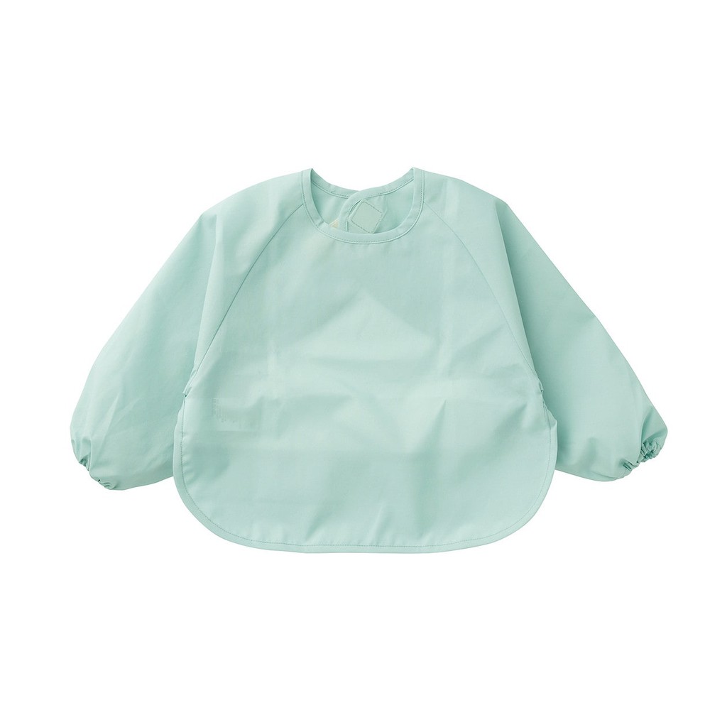 【MUJI 無印良品】日本限定 用餐圍裙 圍兜兜 幼童專用 嬰幼兒 長袖 防水