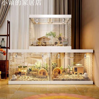 熱銷 免運 蘆丁雞飼養箱 倉鼠寵物籠子 房子小別墅金絲熊花枝鼠小寵用品可造景