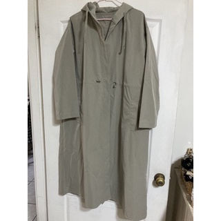 [二手]E hyphen world gallery-防風質感橄欖綠大衣