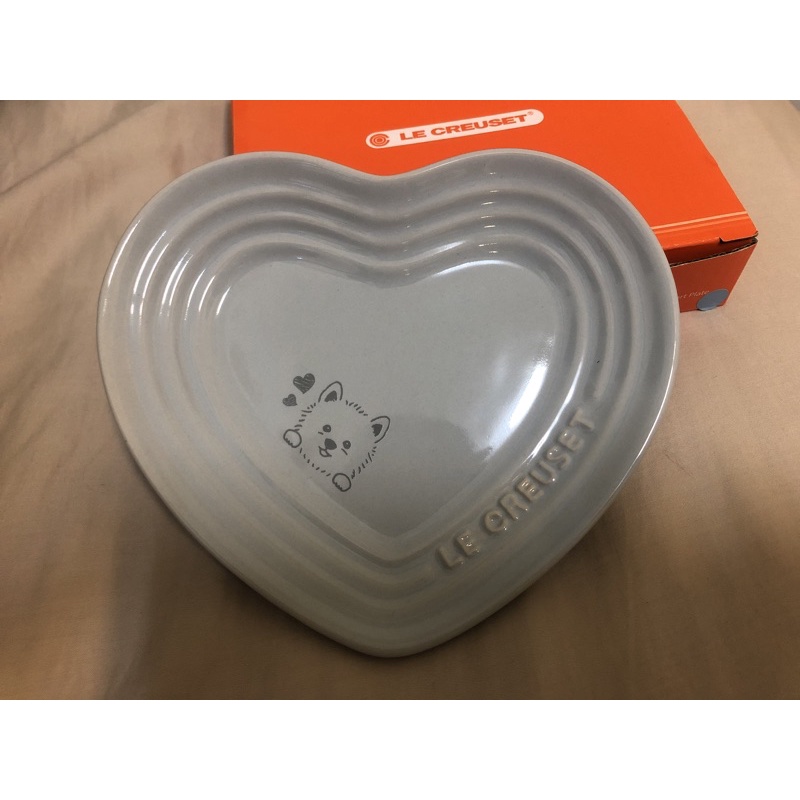 LE CREUSET 寵物 心型 淺盤 LC 14公分 瓷碗