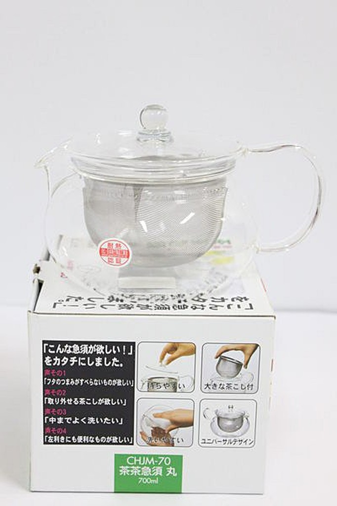 【翔百貨】日本HARIO CHJM-70T   CHJMN-70T 茶茶急須丸 耐冷熱玻璃壺 700ml