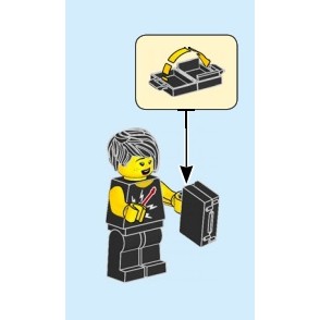 LEGO 樂高 60262 城市系列 CITY 客運飛機 拆賣 單售 人偶 乘客 女性 音樂人 樂團 ROCK 含行李箱