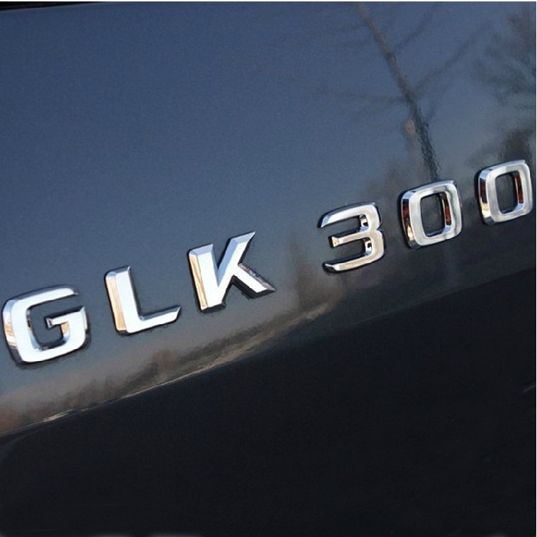圓夢工廠 Benz 賓士 X204 GLK300 GLK 300 2008~14 後車箱改裝鍍鉻銀字貼 字標 同原廠款式