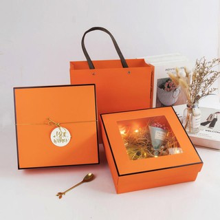 【禮品盒】禮物盒ins風生日禮物盒高檔伴手禮創意禮品盒子透明結婚喜糖空盒