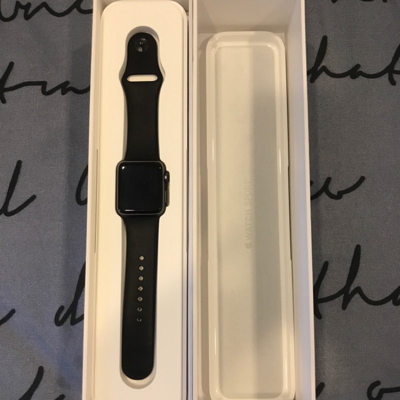 Apple watch Sport 38mm 第一代 已過保 正常使用 盒裝配件齊全