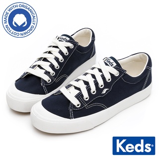 【Keds】CREW KICK 75 經典半月有機棉休閒鞋-海軍藍 (9211W123202)