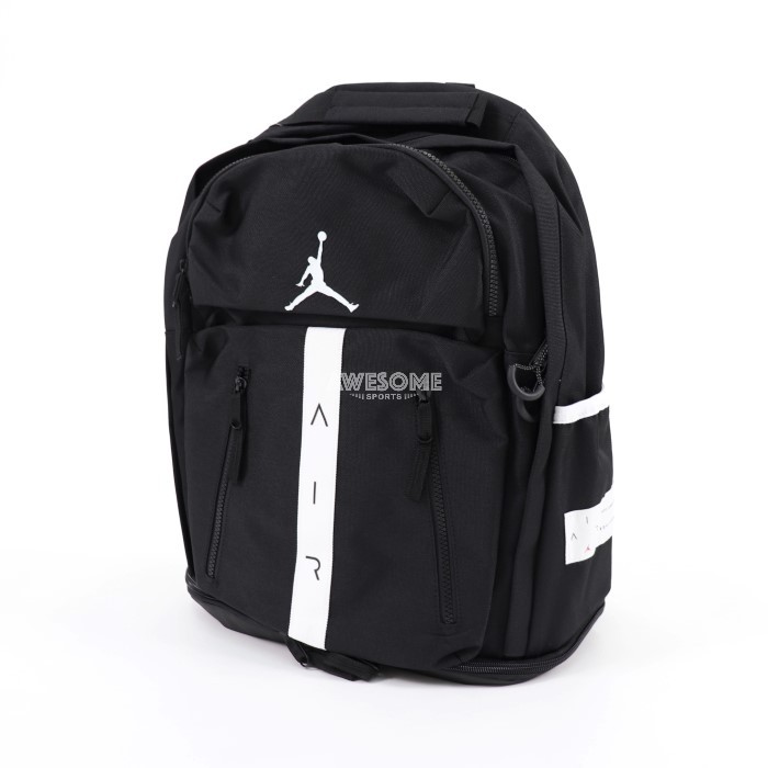 [歐鉉]NIKE AIR JORDAN 黑色 小LOGO 雙肩包 後背包 筆電包 運動背包 JD2033040A-023