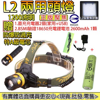 《臺灣現貨 ! 免運 !》27048-雲蓁小屋【L2魚眼透境強光兩用頭燈】1200流明 手電筒 頭燈 釣魚燈 照明 求生