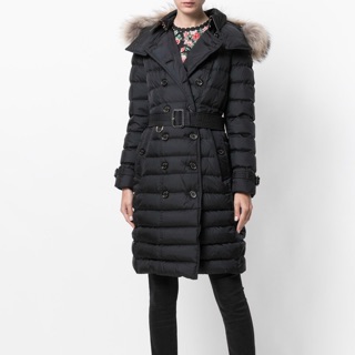BURBERRY 雙排扣 羽絨衣 女款