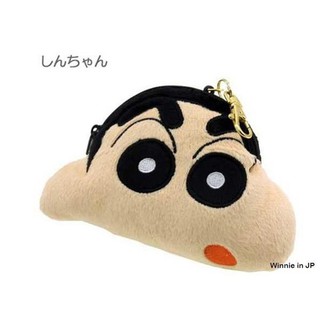 Winnie in JP‧日本東京蠟筆小新&寵物小豬大頭伸縮卡套零錢包 現貨680