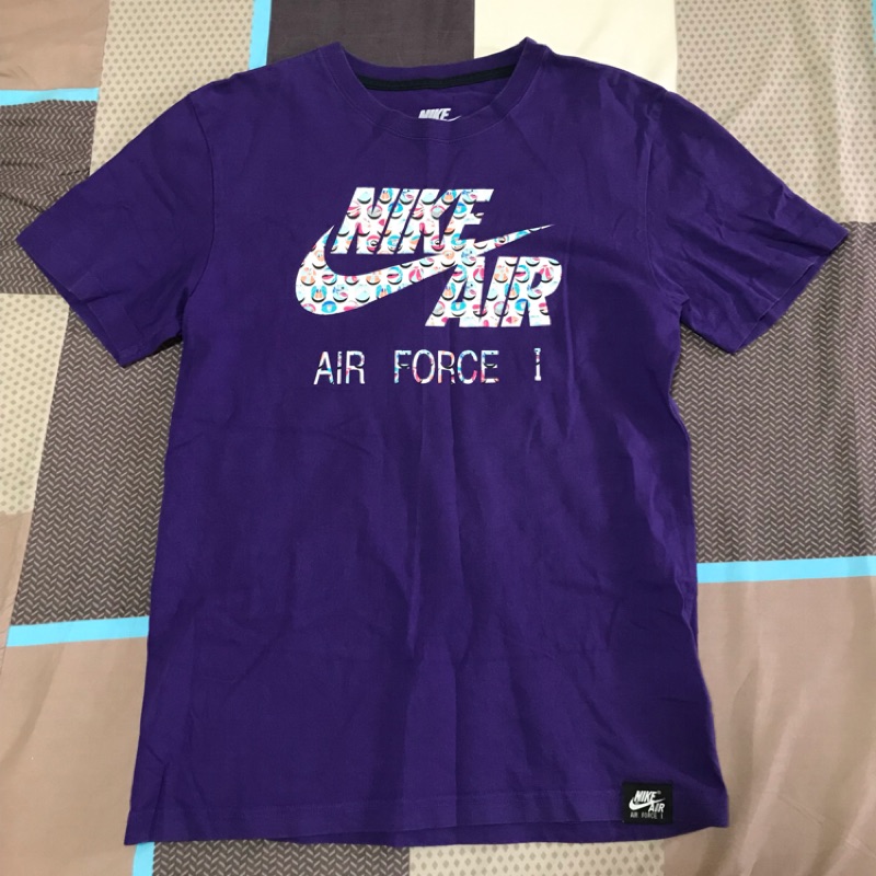 Nike Air Force1 紫色短袖T恤