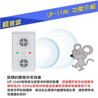 現貨秒出Digimax 『超級驅鼠班長』超音波驅鼠蟲器 UP-11AK 驅鼠器 超聲波驅鼠器 超音波驅鼠 驅鼠 防鼠患