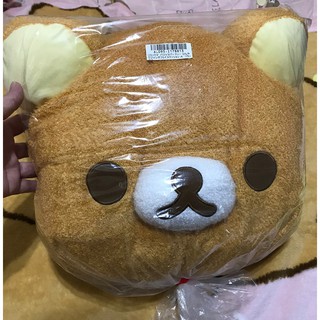 Toreba 日本空運 正版景品 Rilakkuma 拉拉熊 懶懶熊 睡衣派對 涼感大臉抱枕 娃娃